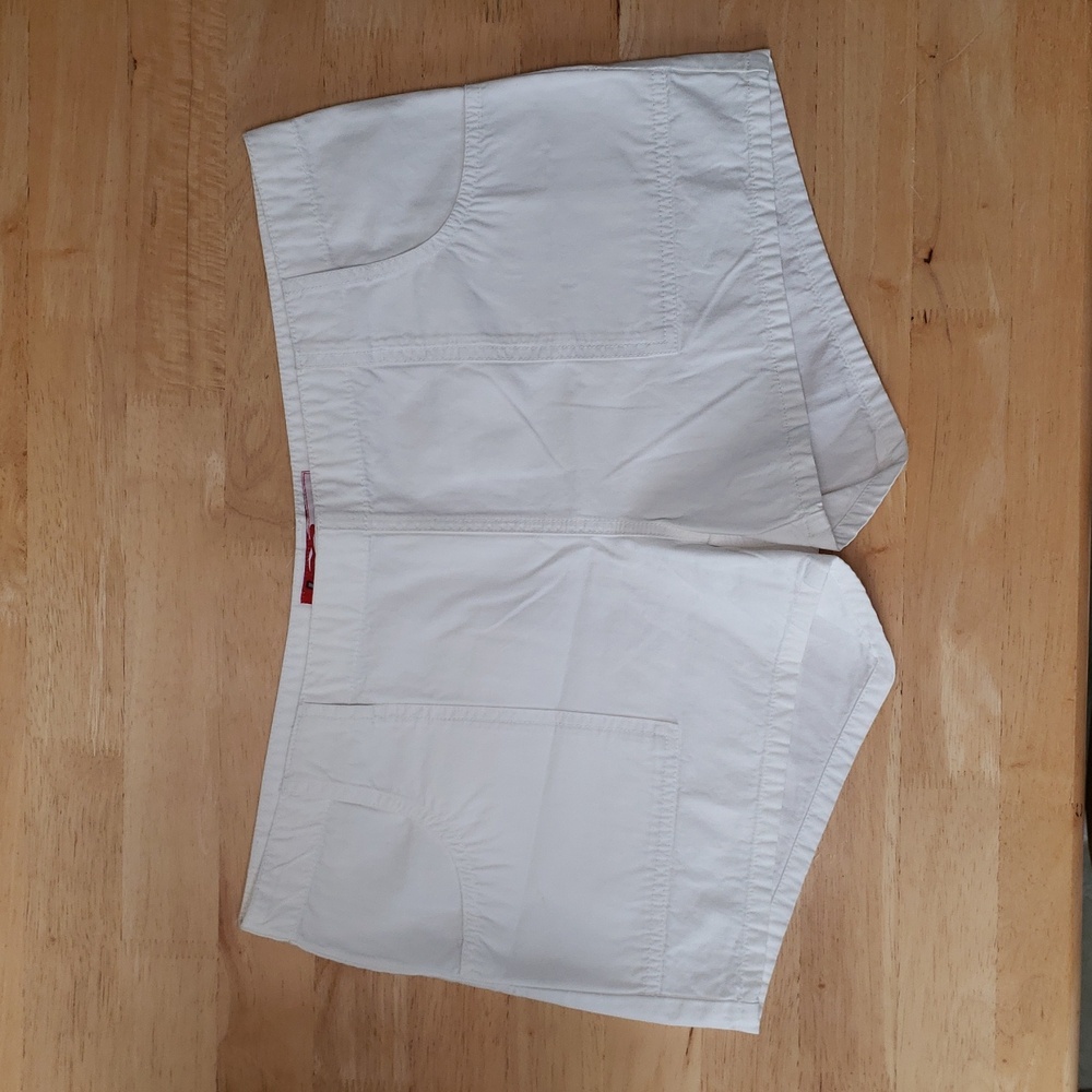 Women's Lazer Jeans White Shorts